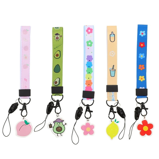 MasteelfCA 5pcs Wide Phone Lanyards Lovely Hand Wrist Straps Camera Hanging Ropes