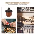 thumbnail image 2 of Miangastore Pendant Wood Nut Shape 1Set 1.26x0.90x0.90Inch, 2 of 9