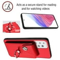 thumbnail image 6 of Allytech Galaxy A33 5G Wallet Case with Ring Holder Stand, Retro PU Leather Cards Slots Shockproof Kickstand Anti-Scratch Protective Phone Case for Samsung Galaxy A33 5G - Red, 6 of 6