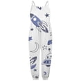 thumbnail image 2 of Girls Romper Girls Fun Print Sleeveless Romper Jumpsuits Girls Jumpsuit White 4-5 Years, 2 of 4