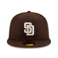 thumbnail image 2 of Men's New Era Brown San Diego Padres Alternate Authentic Collection On-Field 59FIFTY Fitted Hat, 2 of 5