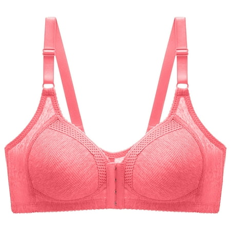 Women s Bra Full Coverage Wireless Bras Front Closure Lingerie Plus Size Bralette Seamless Everyday Underwear