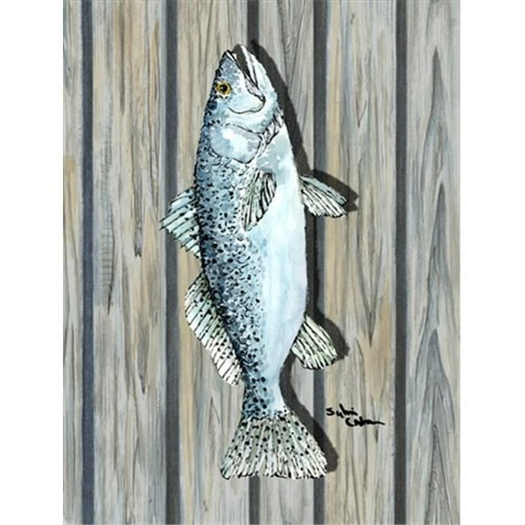 Fish Speckled Trout Flag Garden Size