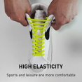 thumbnail image 2 of GHSDFBB 2 Pairs 5/16" Wide Elastic Shoe Laces Replacement Laces for Converse High Tops, Stretch Flat Shoelaces Shoe Strings, 2 of 7