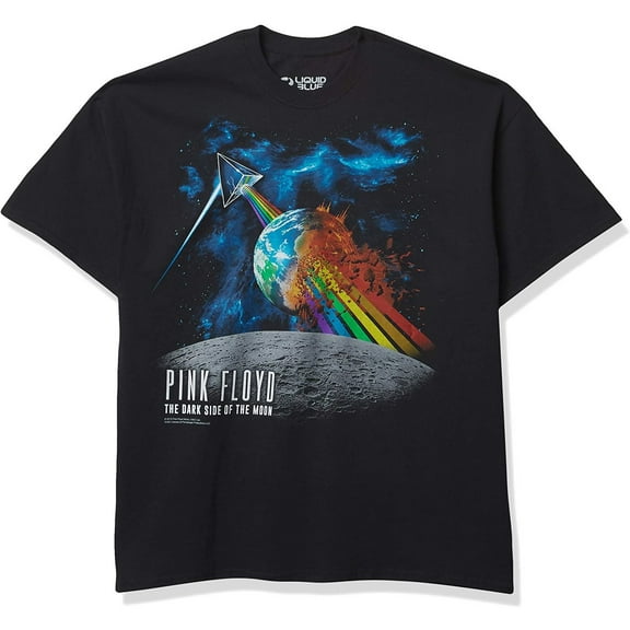 Men's Pink Floyd Rainbow Attack T-shirt Large Black