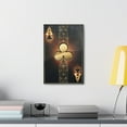 thumbnail image 6 of Black And Golden Ace Of Clubs Poker Playing Card Canvas Wall Art for Home Decor Ready-to-Hang, 6 of 18