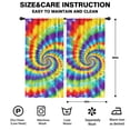 thumbnail image 2 of Blackout Kids Curtains,Colorful Rainbow Tie Dye Spiral Pattern Childrens Insulated Curtains Set Of 2,Bedroom Essentials,Toddler Room Decor 42"x84", 2 of 5
