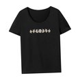 thumbnail image 4 of Camiseta para mujer con cuello redondo para mochileros, desplazamientos, regalo del día de San Valentín L, 4 of 7