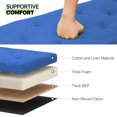 thumbnail image 5 of OSM 42 Inch Long Storage Ottoman Bench, Linen Foot Stool Upholstered Foam Padded Rectangular Fabric Tufted Bench Footrest for Living Room Bedroom Entryway with 660 Lbs Capacity, Navy Blue, 5 of 9