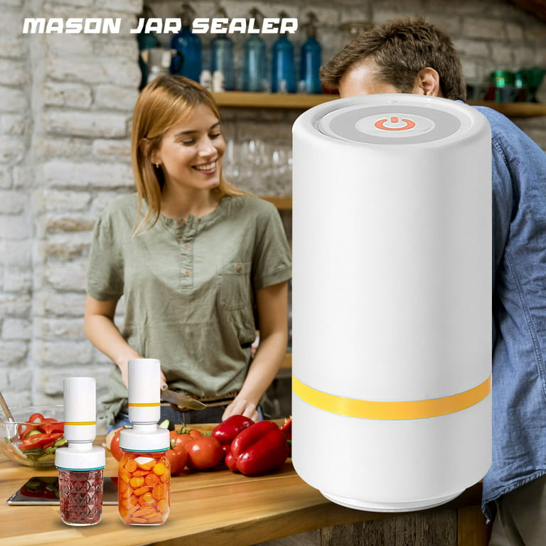 Electric Mason Jar Vacuum Sealer Food Vacuum Saver Can Sealer Jar Seal Pump  Kit Accessories For Wide And Regular Mouth Mason Jars