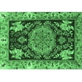 thumbnail image 1 of Ahgly Company Indoor Rectangle Medallion Emerald Green Traditional Area Rugs, 2' x 3', 1 of 4