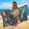 thumbnail image 7 of FOR U DESIGNS American Flag Palm Tree Print Car Seat Cover Universal Portable Auto Towel Seat Cover Fit for Cars Truck SUV Seats Soft Multi Purpose Running Towel for Outdoor Sport, 7 of 7