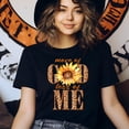 thumbnail image 3 of More of God Less of Me T-Shirt for Women, Christian Sunflower Tee, Gold, Size XL, 3 of 6