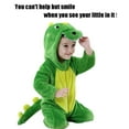 thumbnail image 3 of Baby Green Dinosaur Costumes Unisex Toddler Onesie Halloween Dress Up Romper, 18-24 Months, 3 of 7