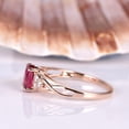 thumbnail image 3 of HeartsAndYou 1.2ct Natural Pink Ruby Infinity Solitaire Engagement Ring 14k SOLID Rose Gold, 3 of 8