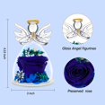 thumbnail image 4 of Figura de ángel de cristal con forma de rosa preservada en forma de encavy, 4 of 9