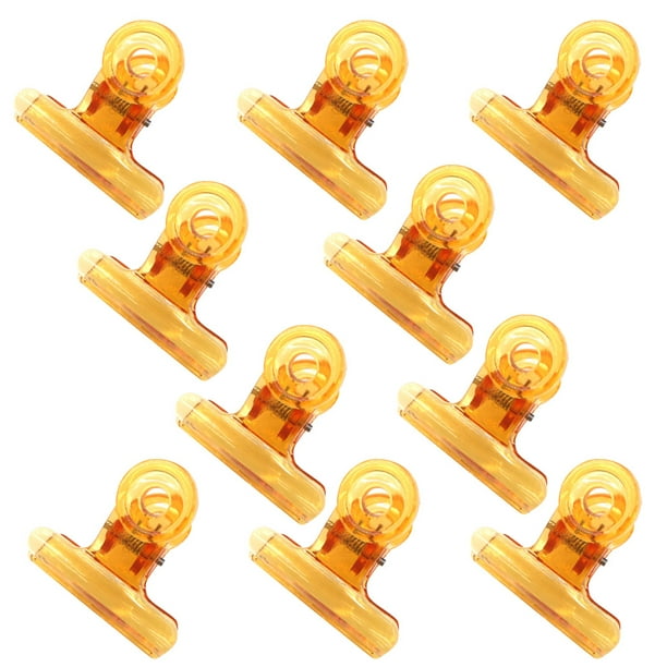 Minnieouse ¡Caliente! 10 Uds. De pinzas de plástico acrílico para uñas con curva C, pinzas portátiles para uñas, herramientas en forma de extensión Juegos de manicura Naranja Minnieouse CE000398-04
