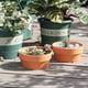 thumbnail image 3 of Ounissouiy La maceta redonda de imitación de cerámica firme y transpirable permite que las plantas respiren mientras les proporciona Jardín y Patio 18 CM, 3 of 6