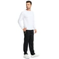 thumbnail image 6 of Tyhengta Mens Pants Athletic Open Bottom Running Pants Mesh Mens Sweatpants with Pockets Black S, 6 of 9