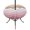 pink, variant on Round Outdoor Tablecloth with Umbrella Hole and Zipper, Navy Blue Ombre Stripe Tablecloth with Elastic Waterproof, Abstract Summer Beach Coastal Patio Table Covers for 45" - 54" Picnic Pool Tables