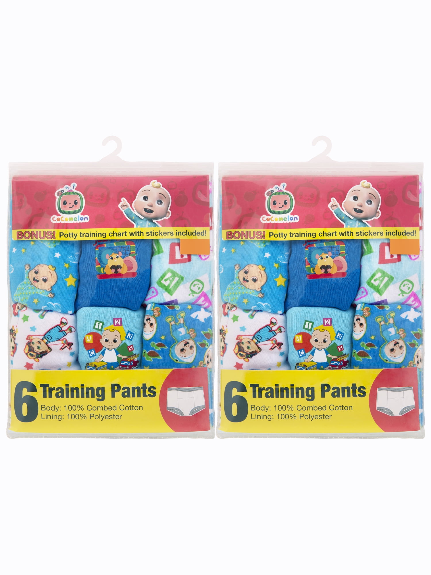 Cocomelon Toddler Boys Training Pants, 12-Pack, Sizes 2T-4T