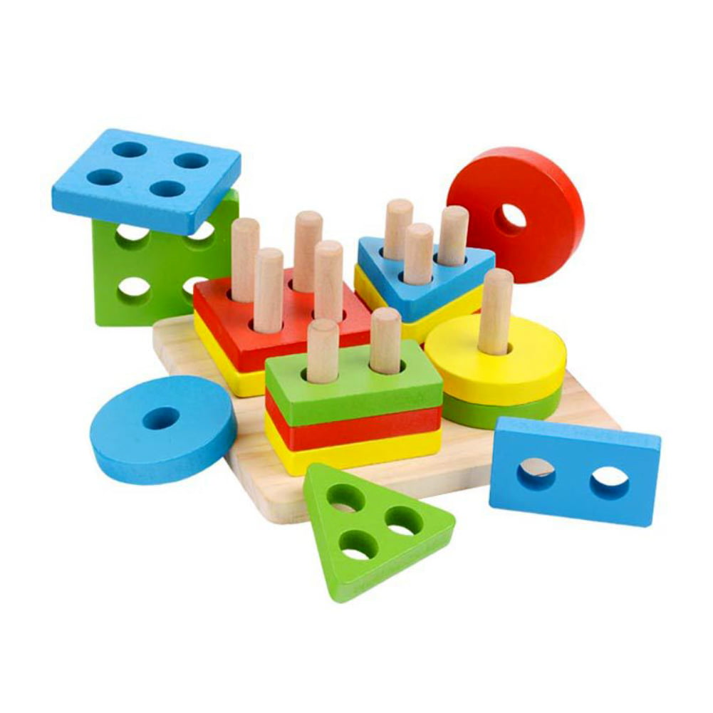 Details about   Montessori Toys Wooden Puzzles For Kids Box Creative Shape Materials 180Pcs Sets