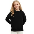 thumbnail image 3 of Chandail en Molleton à Manches Longues pour Filles, Col Rond avec Poche, Grande Année, 3 of 8