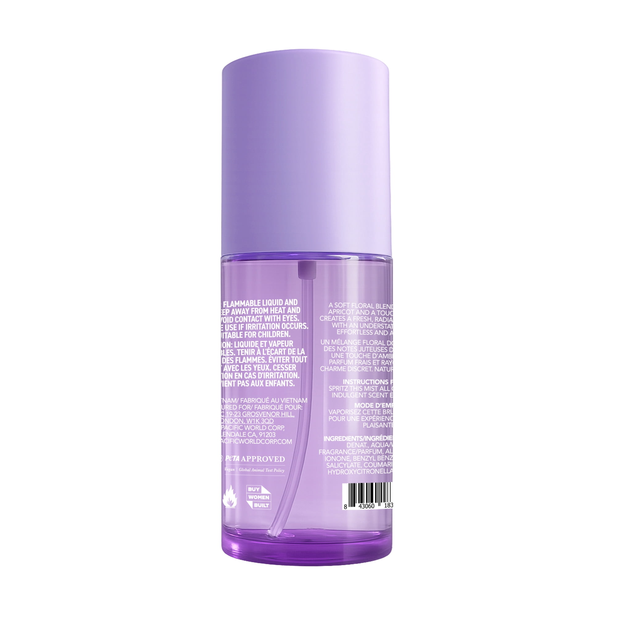 HOLLER Glossi Girl Wonder Apricot Scented Body Mist, 5.74 fl oz