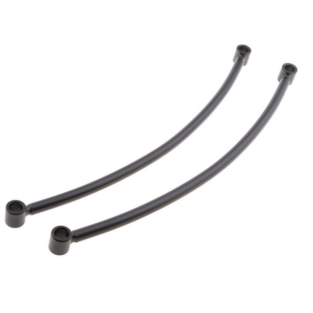 Barras de soporte lateral para guardabarros de rueda trasera de cicleta de aluminio, soportes de montaje compatibles con Chopper Bobber Negro
