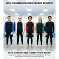 thumbnail image 5 of Exxact Sports Kids BJJ Rash Guard Long Sleeve, Ranked No Gi Jiu Jitsu Compression Shirt for Boys & Girls for MMA, Wrestling - (Black, YS), 5 of 7