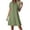 Green, variant on Vivianyo HD Women's V-Neck Swing Mini Dress, Solid Loose Casual Short Sleeve Summer Tunic Dresses for Women Vacation, Women's Sky Blue, Sizes S-2XL