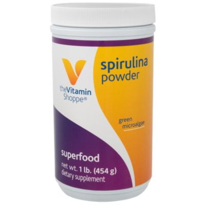 Spirulina Powder, Natural  1 Pound Super Food Green Powder Perfect for Smoothies or Juices, Excellent Source of Vitamin A  B12 with Powerful Antioxidants (1 Pound Powder) by The Vitamin (Best Green Smoothie For Energy)