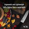 thumbnail image 4 of Vos Ceramic Knife Set, Ceramic Knives Set for Kitchen, Ceramic Kitchen Knives with Peeler, Ceramic Paring Knife 3", 4", 6", Inch Black, 4 of 8