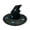 Blue, variant on Pleated Butterfly Witch Hat Ruched Wizard Cap Decorative Halloween Costume Accessory for Women Black Purple