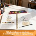 thumbnail image 3 of Kit de pintura de acuarela TLM para principiantes con paleta de 12 colores, 3 of 6