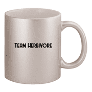 Team Herbivore - 11oz Ceramic Silver Coffee Mug