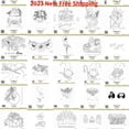thumbnail image 2 of Navidad inglés casa linterna Gnomo con esquís 2023 nuevos sellos para manualidades de álbum de recortes para bricolaje fabricante de álbum de fotos hecho a mano 2023, 2 of 4