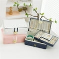 thumbnail image 5 of Portable Jewelry Box Organizer for Rings Necklace Accessory Collections, 5 of 7