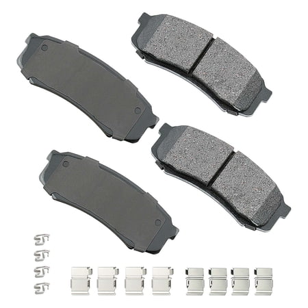 Akebono PRO-ACT Ultra-Premium Brake Pad Set  Ceramic - W/Clips