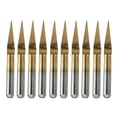 thumbnail image 1 of 10x Herramientas de Grabado de material acero de Tungsteno para Grabar, Cortar y Plásticos, Cobre, Aluminio, , Nylon, Resina, F DYNWAVEMX Fresa de acero 10pcs, 1 of 8