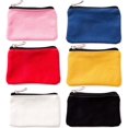 thumbnail image 1 of ShiYe toys store Paquete de 6 bolsas de lona con cremallera, pequeño maquillaje, lápiz labial, organizador cosmético, bolsa de almacenamiento, bolso de transporte, rosa/azul/rojo/amarillo/blanco/negro, 1 of 3