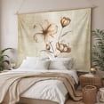 thumbnail image 3 of Brown Ombre Daisy Large Tapestry for Bedroom Wall Hanging Tapestry, Farmhouse Vintage Floral Botanical Ceiling Backdrop Tapestries Poster Blanket Wall Decor for Teens Room Living Room Dorm 86" x 104", 3 of 8