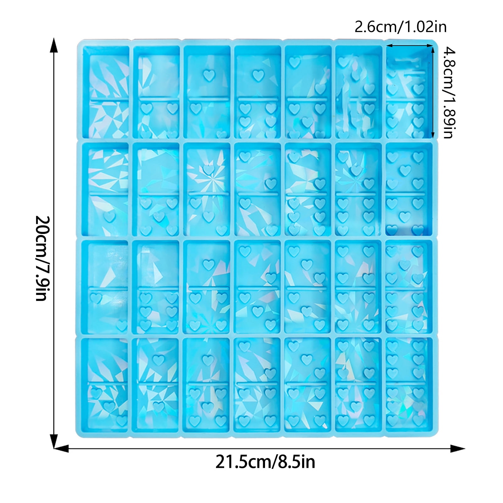 Dominoe Ornament Silicone Mold Epoxy Resin Molds for Crafts Making Jewelry Accessory