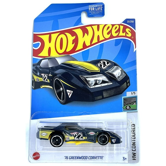 Hot Wheels '76 Greenwood Corvette HW Contoured 1/5 21/250