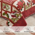 thumbnail image 5 of Green Essen Christmas Quilt Set Twin Size Floral Quilt Set Plaid Patchwork Bedspread Lightweight Coverlet with 2 Pillowcases for Home Decor, 5 of 7