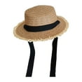 thumbnail image 2 of Womens Straw Sun Hats Wide Brim Foldable Beach Hats UV UPF 50+ Summer Sun Travel Hat for Women, 2 of 6