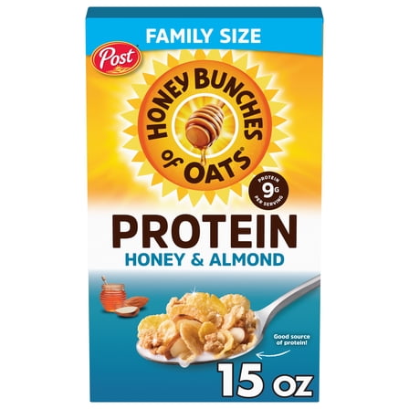 Honey Bunches of Oats Protein Honey & Almond Cereal - 15 oz