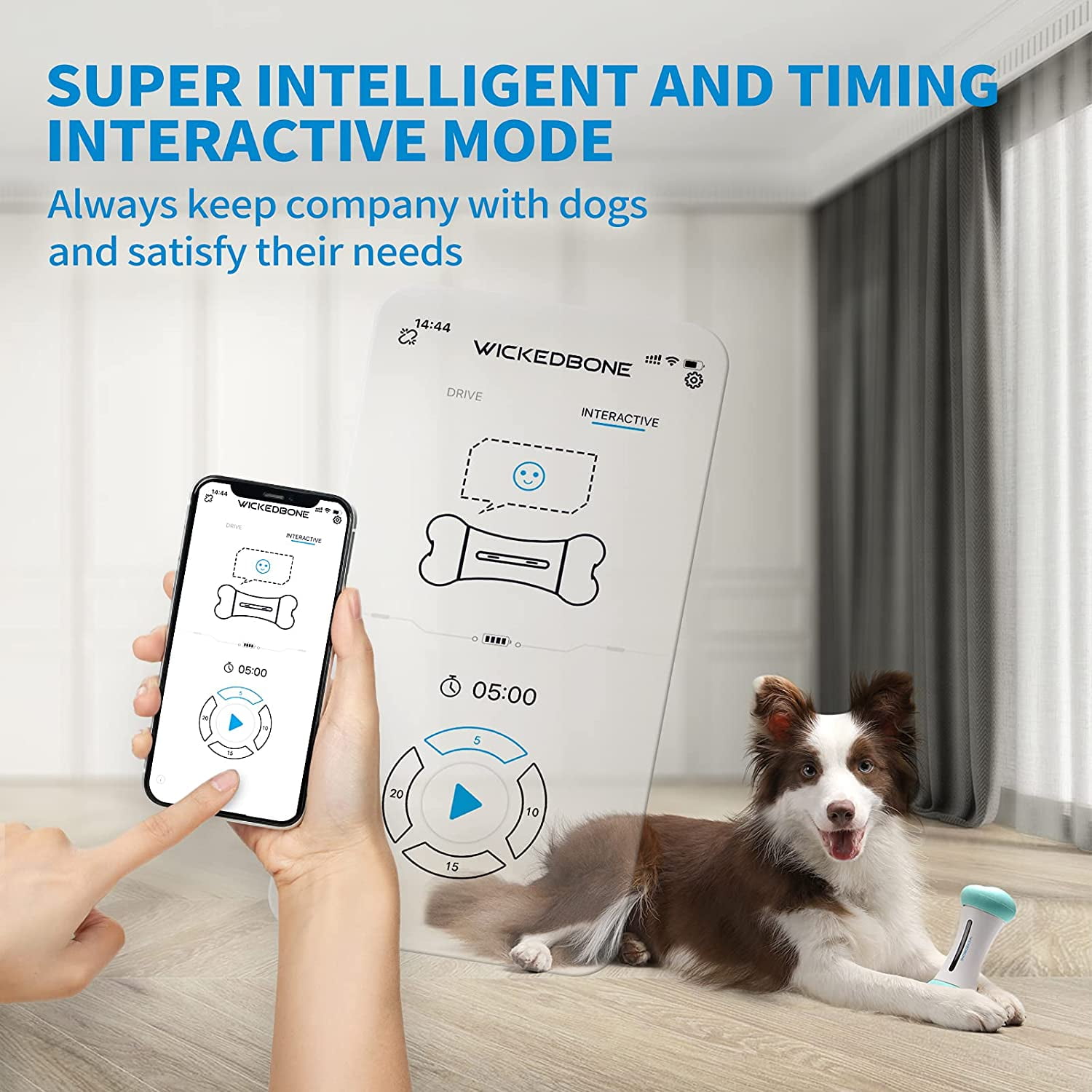 Smart Toy Dog Control, Interactive Dog Bone, Smart Bone Dog