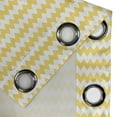 thumbnail image 5 of Ambesonne Yellow Chevron Grommet Curtain, Old Sharp Motif, 50" x 63", Earth Yellow White, 5 of 6