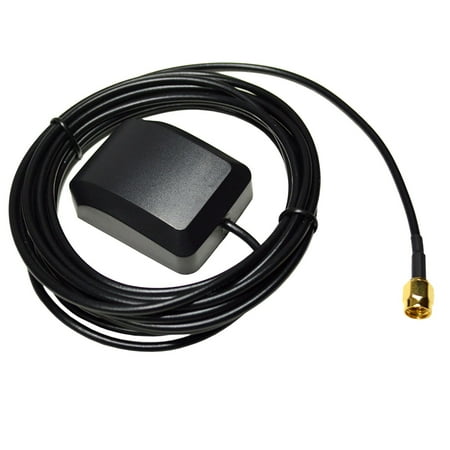 HQRP SMA Extension External GPS Antenna for Standard Horizon CP 150, CP 160, CP 170 Antenna Replacement + HQRP UV